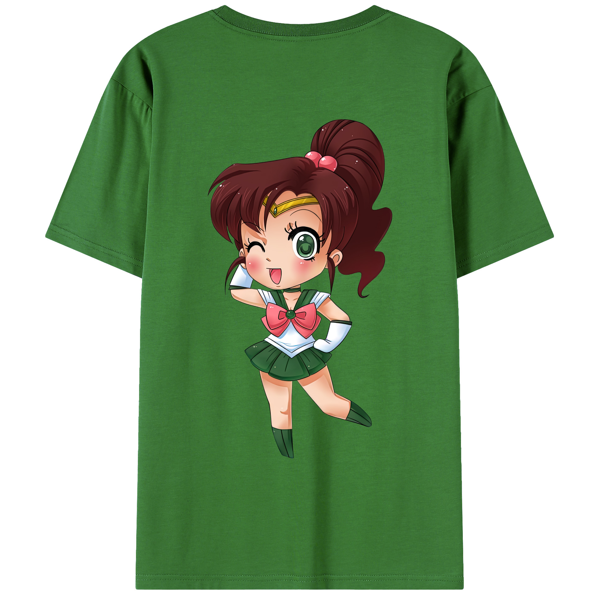 （画像用） 美少女戦士セーラームーン 木野 まこと きの まこと Sailor Moon Kino Makoto （セーラージュピター；Sailor Jupiter） レディース半袖Tシャツ(バックプリント)